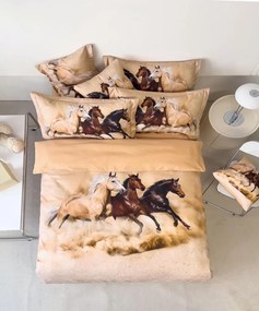 SAND HORSES fotó ágynemű 140x200 cm 7 szett csomag Ágynemű mérete: 140x200 cm, A csomag tartalma: 7 Készletcsomagolás