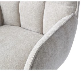 Krémszínű kárpitozott étkezőfotel szett 2 db-os Marilla – Unique Furniture