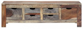 szürke tömör kelet-indiai rózsafa dohányzóasztal 100x50x30 cm
