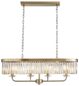 Endon 110539 - CHESTERFIELD láncos csillár 4xE14/6W/230V sárgaréz