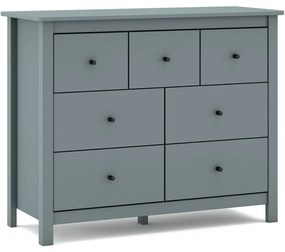 Szürkészöld borovi fenyő komód 110x80x40 cm Misti – Marckeric