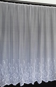 Mg Függöny jacquard 2/8 Fehér 200X250 kész szalaggal