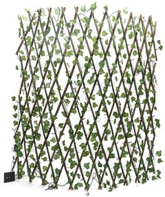 Aigostar - LED napelemes lánc 148 LED/2x1,2m IP65 meleg fehér ivy