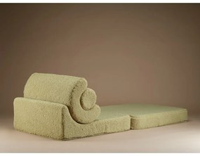 Zöld buklé gyerek fotel Flipster – Wigiwama