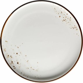 Mäser Desszert tányér Pintar Fehér barna pöttyök22,5 cm
