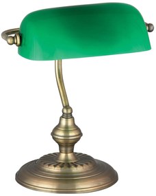 Rabalux Bank asztali lámpa 1x60 W zöld 4038