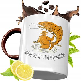 Bordó Bögre Horgászoknak Születésnapra Ajándék fényképes nyomtatással