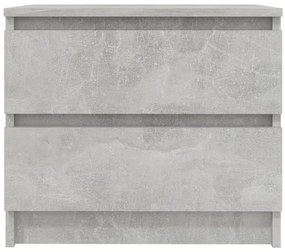 2 db betonszürke szerelt fa éjjeliszekrény 50 x 39 x 43,5 cm