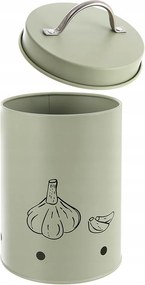 Zöldség-gyümölcs tároló fém konyhai konzervdoboz szellőzőnyílásokkal 1,4L