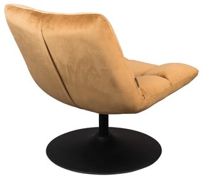 Mustársárga bársony fotel Bar – Dutchbone