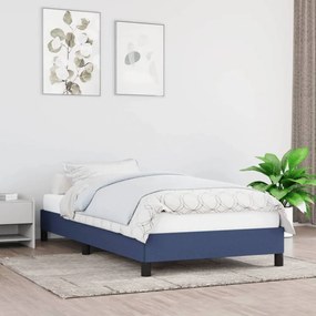Kék szövet ágykeret 80 x 200 cm