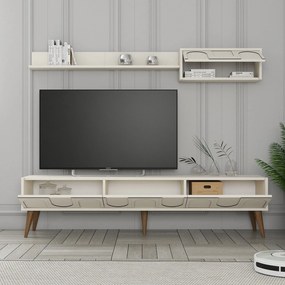 TV szekrény Lyon 2 - Krém, Diós