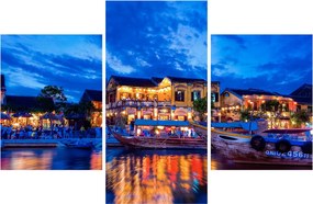Egy kép Hoi An éjszakai városáról, Vietnam (90x60 cm)