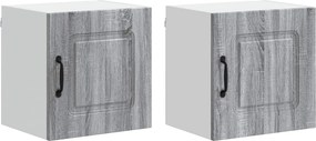 vidaXL Konyhaszekrény Kalmar 2 pcs Szürke Sonoma 40 x 31 x 40 cm