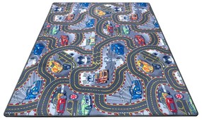 Play Race Track gyerekszőnyeg, 140 x 200 cm - Hanse Home