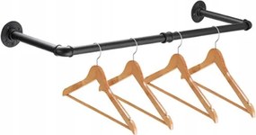 Akasztós fali ruhatartó fekete loft 90cm