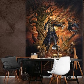 Flizelin fotótapéta 206x275 Csontváz hegedűvel +ragasztó