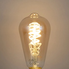 3 darabos intelligens E27-es dimmelhető LED izzókészlet ST64 4,9W 320 lm 2500K Zigbee Smart Hub-bal