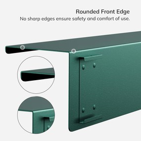 Fali polc JOANNE 700 mm, Modern: palackzöld