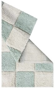 Világoskék-krémszínű mosható kézi szövésű pamut szőnyeg 120x160 cm Kitchen Tiles Blue Sage – Lorena Canals