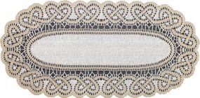 Szalvéta futófelület jacquard mintás ovális 110x50 cm