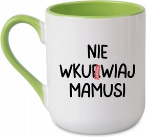 Bögre Ne fújd be anyucit ajándék születésnap névnapra Zöld 330