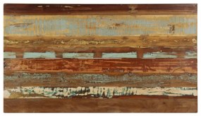 tömör újrahasznosított fa étkezőasztal 140 x 80 x 76 cm