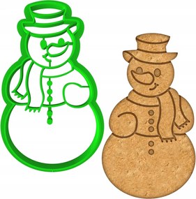 Mézeskalács lyukasztó Karácsonyi Karácsony Hóember úr