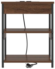 Éjjeli Szekrények 2 pcs barna tölgy 41 x 31 x 51 cm Faanyag