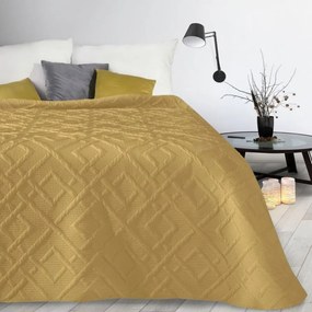 Modern steppelt ágytakaró mustársárga Szélesség: 200 cm | Hossz: 220 cm