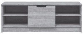 szürke sonoma színű szerelt fa TV-szekrény 102 x 35,5 x 36,5 cm