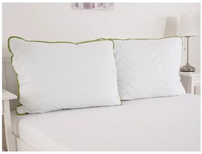 Egész éves steppelt paplan 140x200 cm párnával BELLA ALOE VERA 70x90 cm, fehér