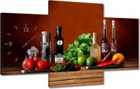 Faliórák 100x60 Zöldségek Gyümölcsök Fűszerek