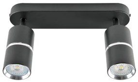 Spotlámpa BAMBOO 2xGU10/10W/230V fekete