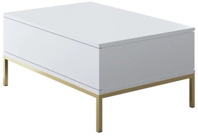 Dohányzóasztal Lord - White, Gold