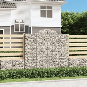 15 db íves horganyzott vas gabion kosár 200x50x180/200 cm