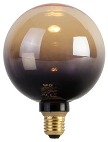 E27 szabályozható LED izzó G125 fekete arany 3,5W 80lm 1800K