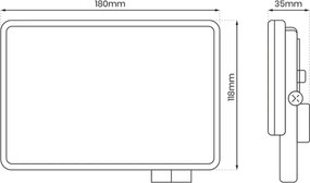Eko Light FLOODLIGHT EKN9016 Halogén reflektor 1x50W/LED 5000K 5000lm IP65