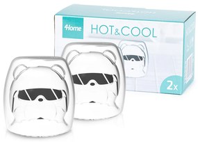 4Home Hot&Cool Polar Bear thermo pohár 200 ml, 2 db