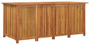 tömör akácfa kerti tárolóláda 175x80x75 cm