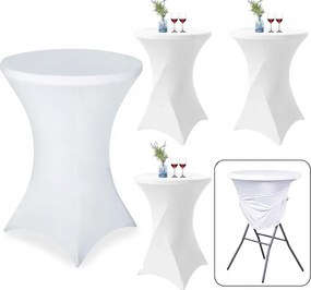 Vendéglátóipari Bankett Asztal Huzat Abrosz Rugalmas Fehér 110x80cm