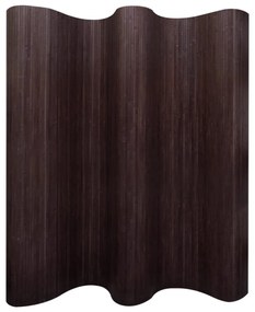 sötétbarna bambusz paraván 250 x 165 cm
