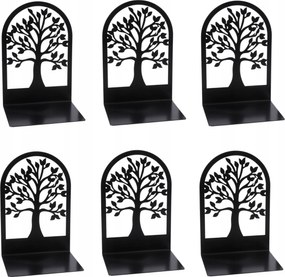 Könyvtámasz Csúszásgátló Fém Fekete Könyvtámasz Állvány 6 Db