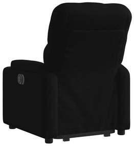 vidaXL elektromos felállást segítő fekete szövet dönthető fotel