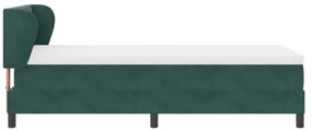 Boxspring Ágy Matrac Mogyorózöld 80x200 cm Bársony