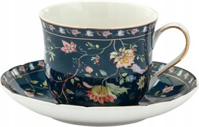 Csésze Csészealj Porcelán Virágok