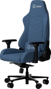 LORGAR Ace, Gamer szék, tartós szövet, multiblokk mechanizmus, 4D karfák, 5 csillagos alumínium talp, kék