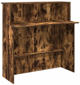 recepciós pult füstös tölgy 200x50x103,5 cm szerelt fa