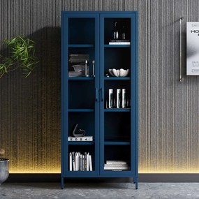 ANGELO vitrin, 800 x 1850 x 450 mm, Modern: gránátszín