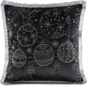 Dekoratív párnahuzat Jancsi 118A 45x45 karácsonyi rojtos Boho